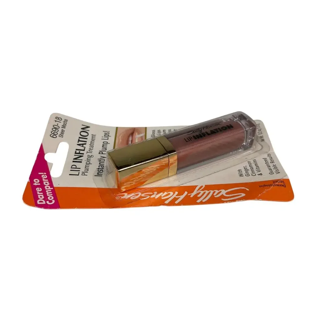 Sally Hansen Lip Inflation Lip Gloss 6690-18 Sheer Mocha New